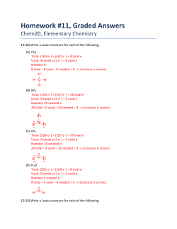 Homework #11, Graded Answers