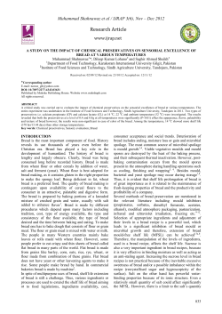 a study on the impact of chemical preservatives on sensorial