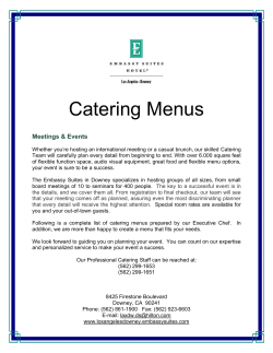 Catering Menus - Embassy Suites