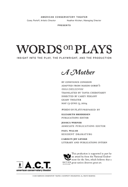 A Mother - American Conservatory Theater