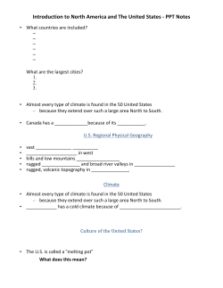 Introduction to North America and The United States