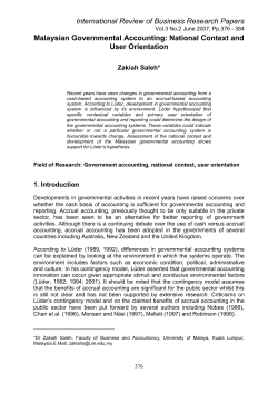 Malaysian Governmental Accounting