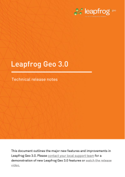 Leapfrog Geo 3.0