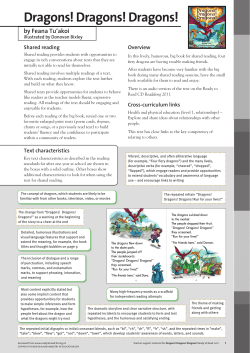 Dragons! Dragons! Dragons! - Literacy Online