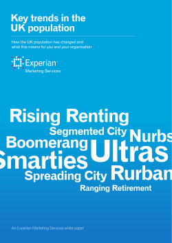 Key trends in the UK population