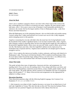 A Curriculum Guide for Juliet`s Nurse by Lois Leveen