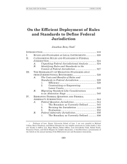On the Efficient Deployment of Rules and Standards to Define