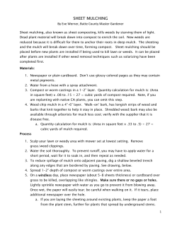 sheet mulching