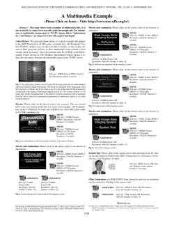 A Multimedia Example - University of Toledo