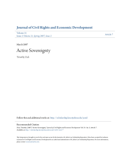 Active Sovereignty - St. John`s Law Scholarship Repository
