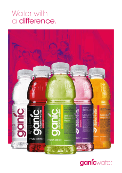 Ganic&reg; vitamin water