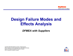 Design Failure Modes And Effects Analysis