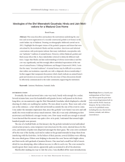 Ideologies of the Shri Meenakshi Goushala