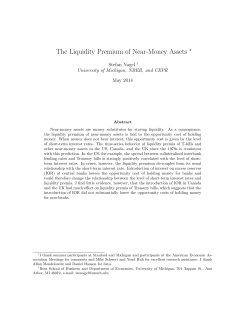 The Liquidity Premium of Near-Money Assets