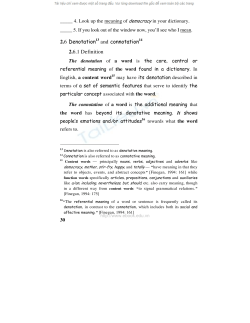 2.6 Denotation13 and connotation14 2.6.1 Definition