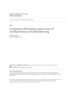 Comparison of kinematics and accuracy of