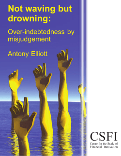 Not waving but drowning: over-indebtedness by misjudgement