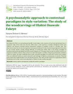A psychoanalytic approach to contextual paradigms in style variation