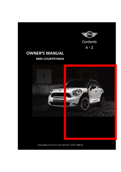 owner`s manual