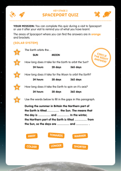 KEY STAGE 2 SPACEPORT Quiz
