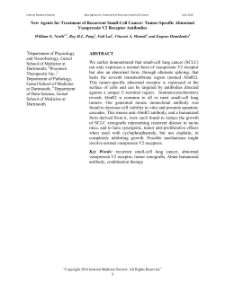 New Agents for Treatment of Recurrent Small