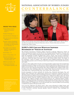 counterbalance - National Association of Women Judges