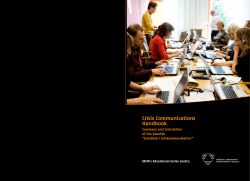 Crisis Communications Handbook