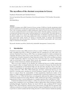 The mycoflora of the chestnut ecosystems in Greece