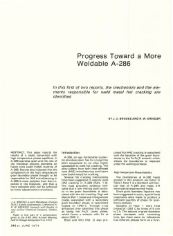 Progress Toward a More Weldable A-286