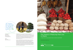The Impacts of Reducing Food Loss in Ghana