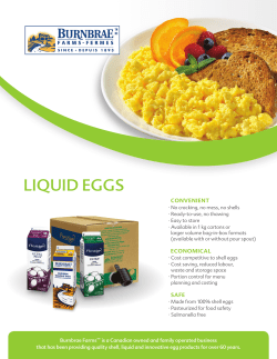 liquid eggs - Burnbrae Farms :: Foodservice