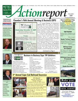 November 2009 - Brockton - Metro South Chamber of Commerce