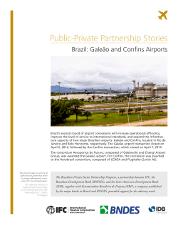 Gale&atilde;o and Confins Airports