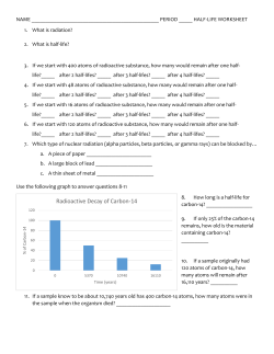 Radioactive Decay of Carbon-14