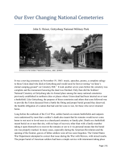 Our Ever Changing National Cemeteries