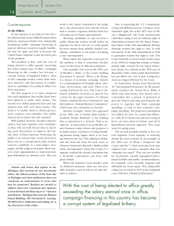 Opinion and Dissent - State Bar of Michigan