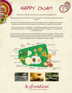 Onam Offer 2014