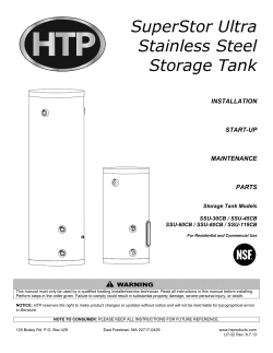 SuperStor Ultra Stainless Steel Storage Tank