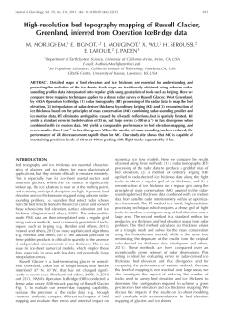 High-resolution bed topography mapping of Russell Glacier