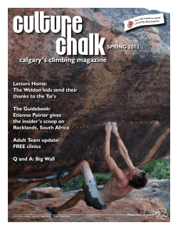 calgary`s climbing magazine