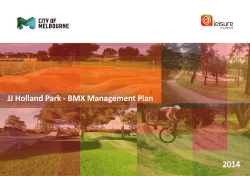 Melbourne Holland_Park Draft BMX Management Plan 27 02 14 jj