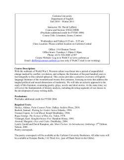ENGL 1000B - Carleton University