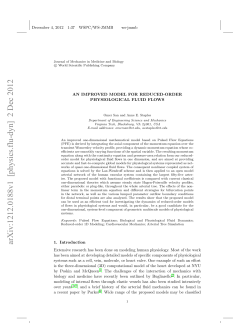 An improved model for reduced-order physiological fluid flows