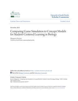 Comparing Game Simulation to Concept Models for Student