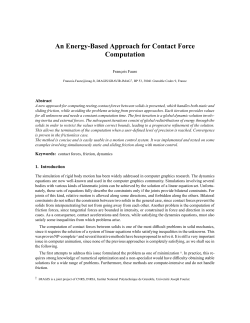 An Energy-Based Approach for Contact Force Computation