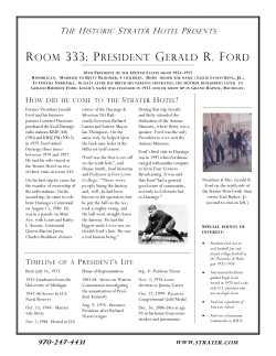 room 333: president gerald r. ford