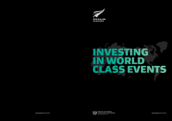 Investing in World-Class Events