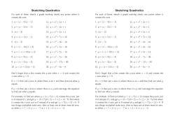 100702 11Ma1 Sketching Quadratics Worksheet