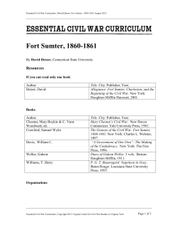 Fort Sumter Resources - Essential Civil War Curriculum