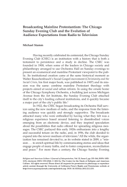 Broadcasting Mainline Protestantism